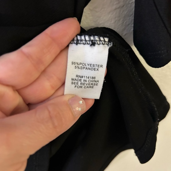 89th & Madison Black Blouse with Cut-Out Sleeves - Picture 3 of 3